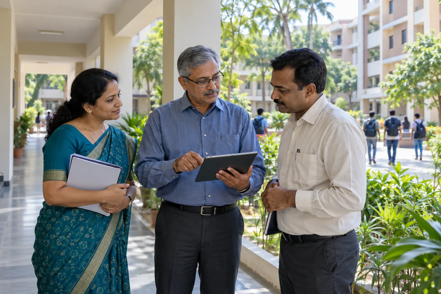A university hostel team working together