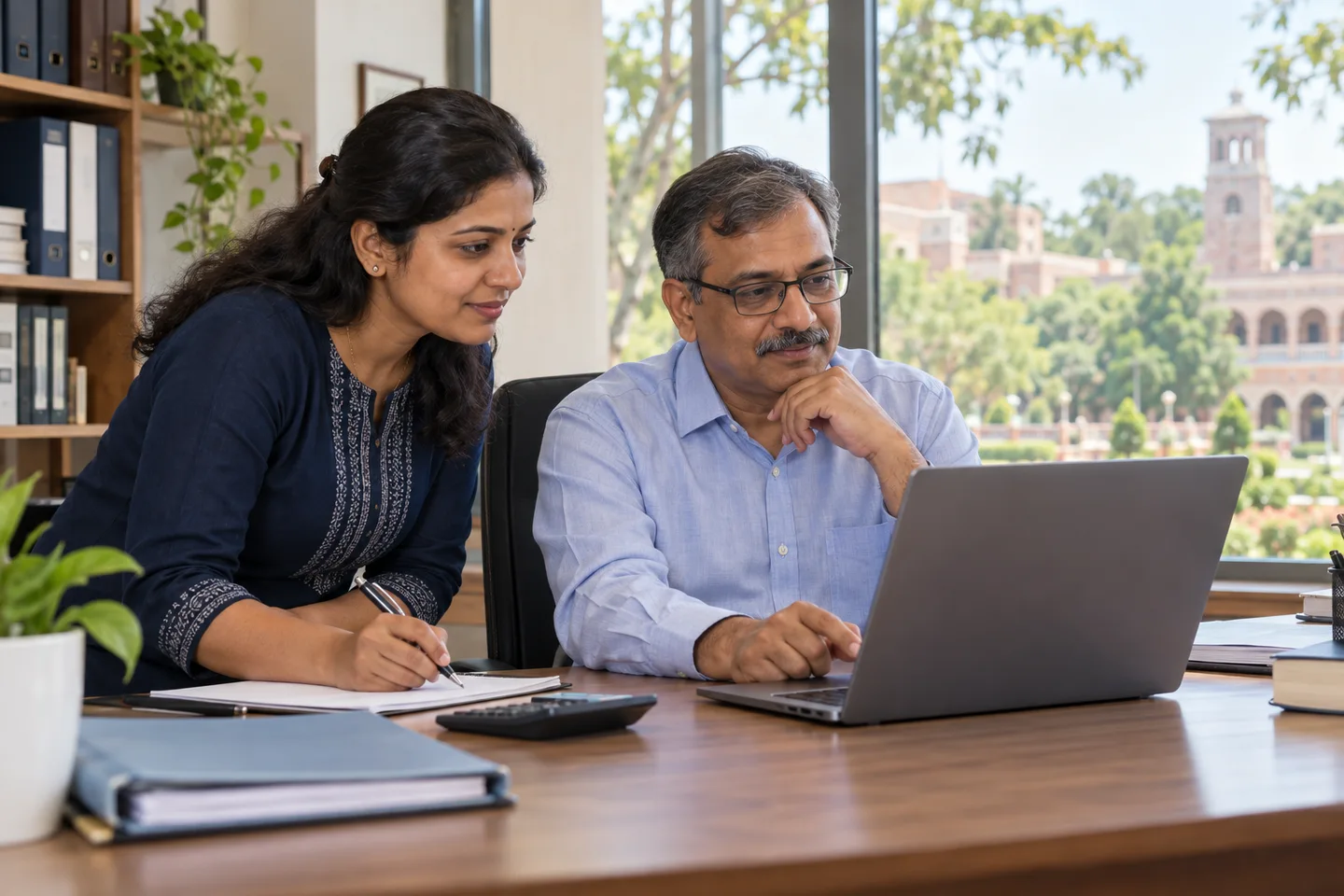 University teams reviewing mess intelligence records